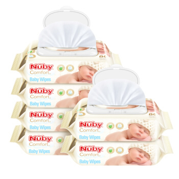 Nuby 努比 婴儿棉柔湿巾 80抽*6包