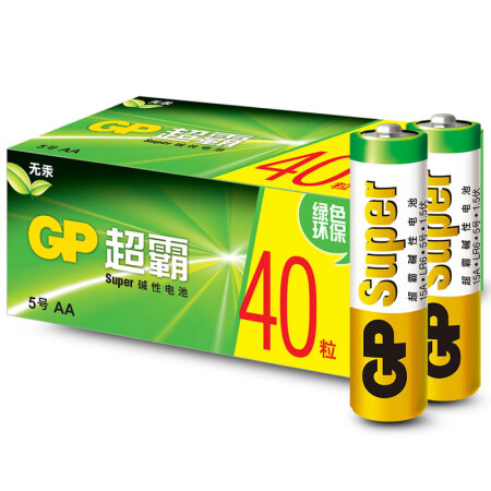 超霸（GP）5号碱性电池40节装