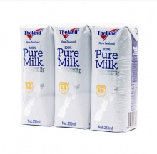 纽仕兰牧场 4.0g蛋白质全脂纯牛奶250ml*3盒