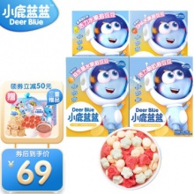 小鹿蓝蓝_水果酸奶溶豆20g 4种口味（4盒装）