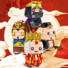 哲高国潮系列之四大名著人物拼装玩具