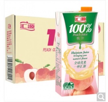 100%桃汁果汁饮料1L*5盒