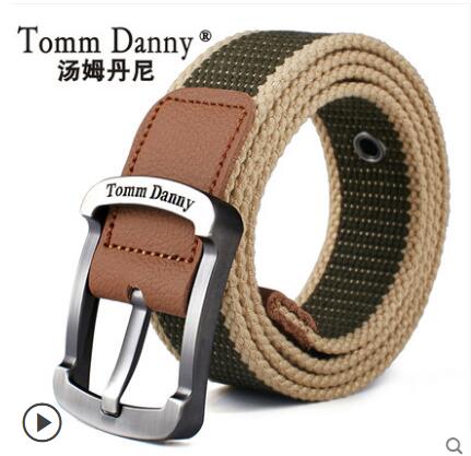 TommDanny 汤姆丹尼  中性款帆布腰带