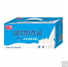 光明 酸奶酸牛奶饮品(原味)190ml*24盒