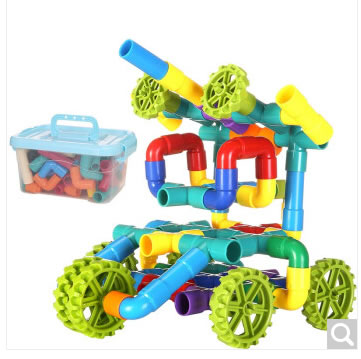 育童 儿童水管道积木塑料拼装玩具