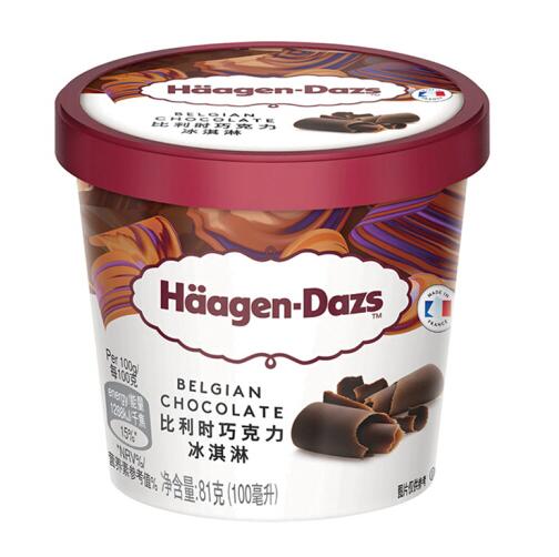 哈根达斯 比利时巧克力口味 冰淇淋 100ml *7件