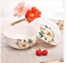 abay 中式陶瓷面碗 6英寸 4个