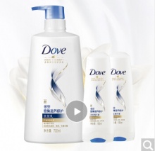 多芬 洗发水护发素套装(洗发乳700ml+润发精华素195mlx2)
