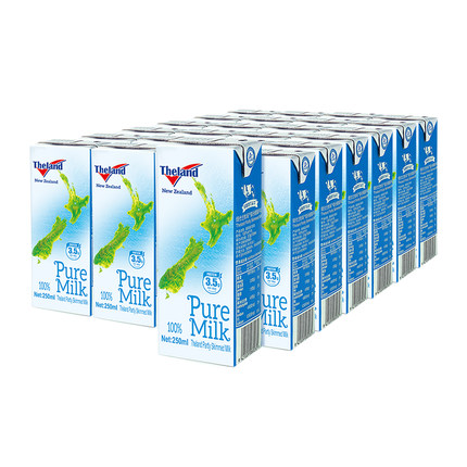 纽仕兰 低脂纯牛奶 250mlx24盒