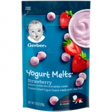嘉宝 儿童零食酸奶溶豆草莓味28g