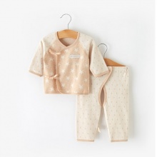 婴国偶相 婴儿彩棉系带和尚服套装