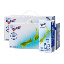 纽仕兰3.6g全脂高钙纯牛奶250ml*10盒*2箱