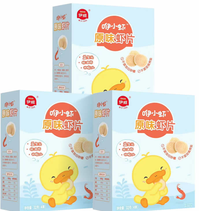 伊威 宝宝虾片3盒装儿童零食