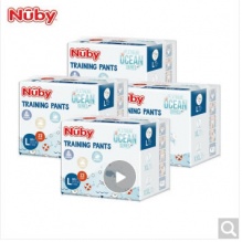 nuby 海洋系列拉拉裤L码4包装共92片