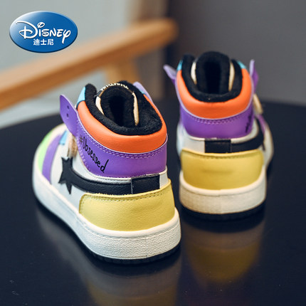 迪士尼 儿童加绒加厚运动鞋