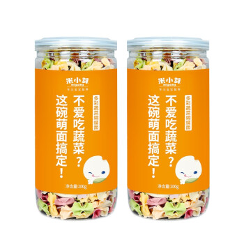 米小芽  蝴蝶面200g*2罐