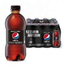 百事可乐 无糖 Pepsi 碳酸饮料 300ml*12瓶