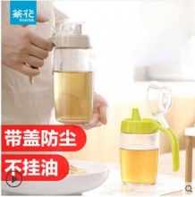 茶花 玻璃油瓶油壶450ml
