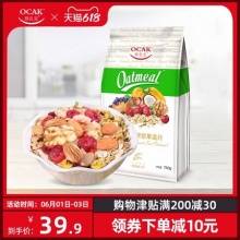 欧扎克  50%水果坚果燕麦片750g
