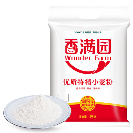 香满园 家用中筋面粉优质特精小麦粉10kg