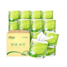 心相印 茶语丝享卷筒纸4层140克27卷