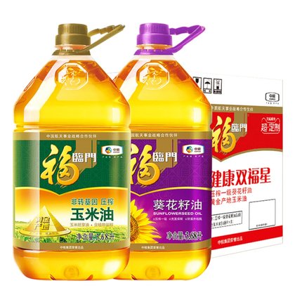 福临门 玉米油 3.68L + 葵花籽油 3.68L