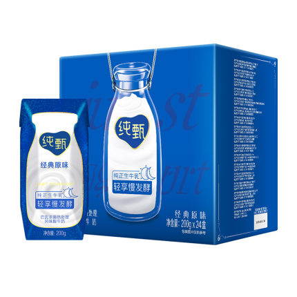 蒙牛纯甄常温酸奶200g*24盒/整箱