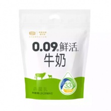 君乐宝 0.09秒鲜活牛奶200ml*5袋
