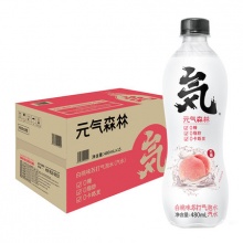 元気森林 0糖0脂0卡 白桃味苏打气泡水 480ml*15瓶
