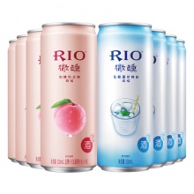 锐澳 微醺系列 3度 乳酸菌味+白桃味 330ml*8罐