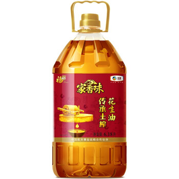 福临门 家香味 压榨一级花生油 6.18L 