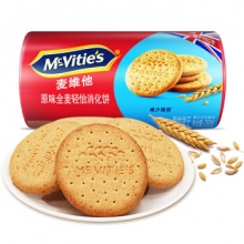 英国进口 麦维他（Mcvitie's） 轻脂轻体原味全麦消化饼干 250g