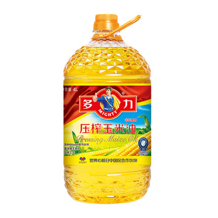 多力 非转基因物理压榨玉米油4L