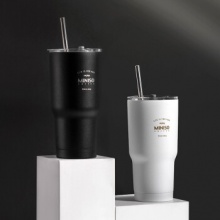 名创优品2款吸管钢杯