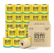 斑布 BASE系列竹纤维无漂白有芯卷纸3层200g*27卷