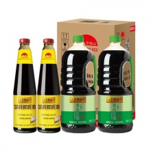 李锦记薄盐生抽1750ml*2+味蚝鲜680g*2