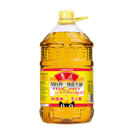 鲁花一级花生油6.38L食用油
