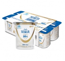 蒙牛 冠益乳活性益生菌风味发酵乳原味100g*8杯
