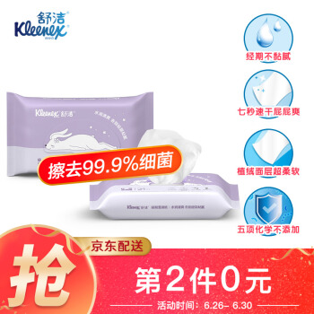 舒洁 女性湿厕纸24片*2包 