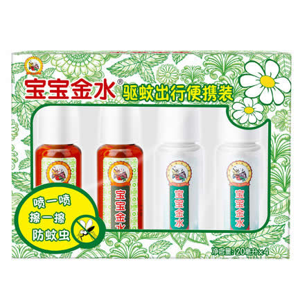 宝宝金水 驱蚊喷雾驱蚊液20ml*4支