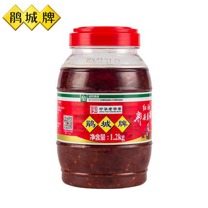鹃城牌 红油郫县豆瓣酱1200g大瓶装