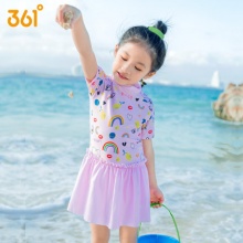 361度 女童连体裙子游泳衣