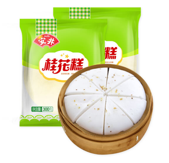 安井 儿童早餐桂花糕300g*2