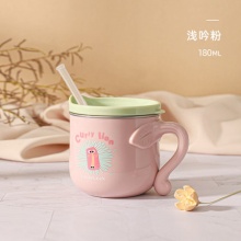 乐扣乐扣 316不锈钢内胆直饮/吸管两用水杯