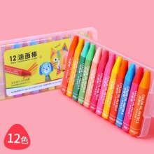 得力油画棒12色