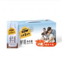 认养一头牛 全脂纯牛奶250ml*12盒