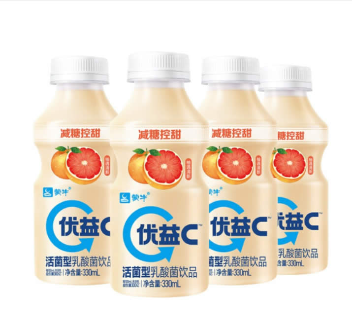 蒙牛 优益C活菌型乳酸菌饮品西柚味330ml*4