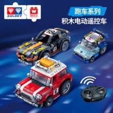 奥迪双钻 维思遥控积木消防车玩具
