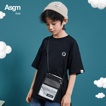 Asgm 两款男童纯棉短袖