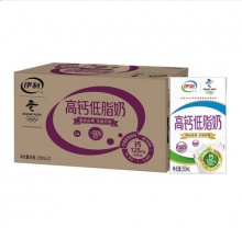 伊利 高钙低脂牛奶250ml*21盒/箱